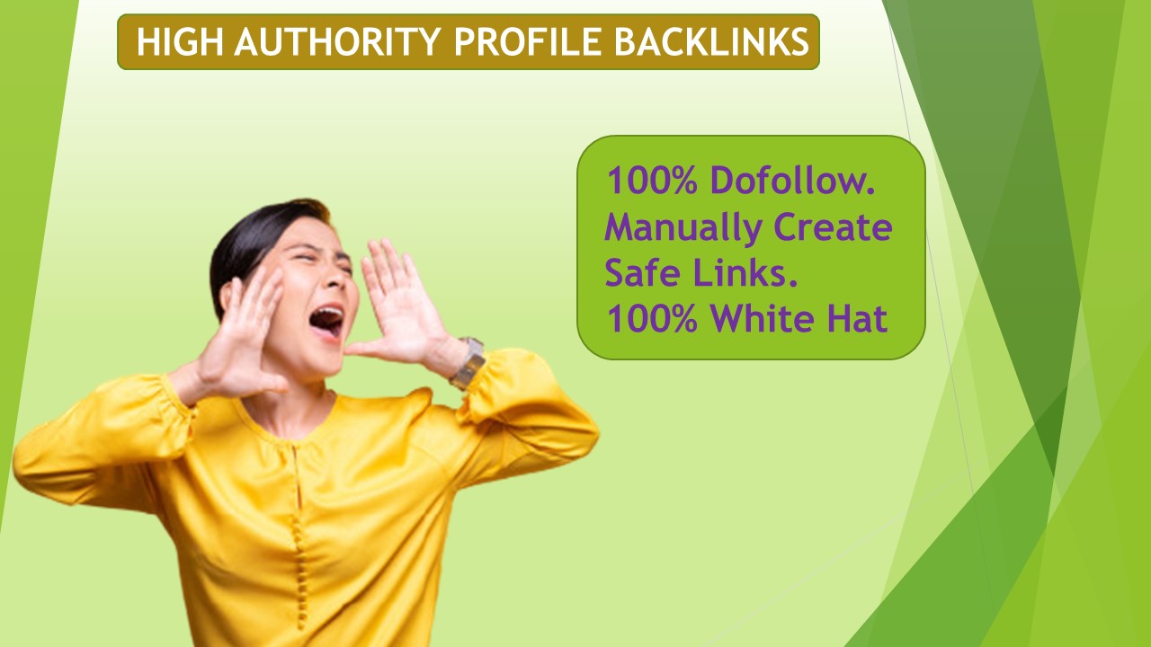 I will Provide powerful high authority 101 profile Backlinks for google ranking.
