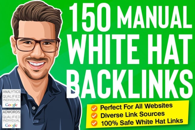 I will create 150 SEO backlinks white hat manual link...
