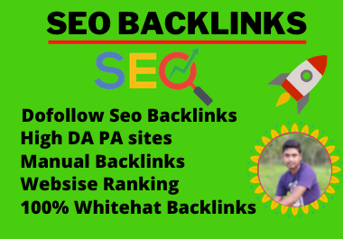 I will build high quality 50 SEO backlinks link build...