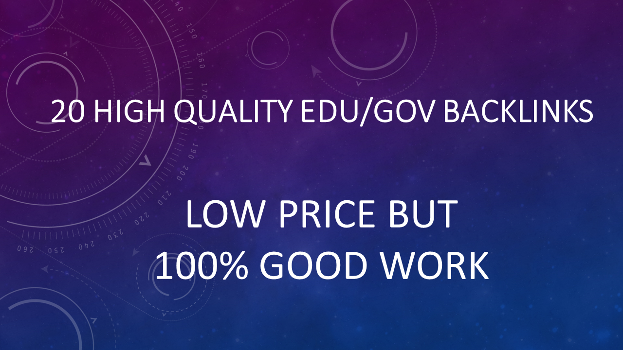 I will give you 20 pr9,edu with trust authority SEO link building backlinks