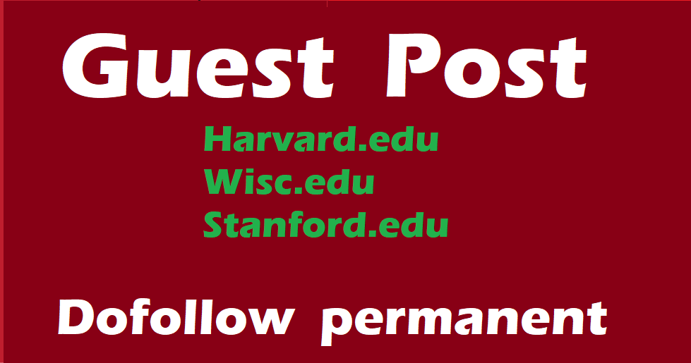  Guest Post On Premium 3X .Edu Sites Permanent Post DA90+ All