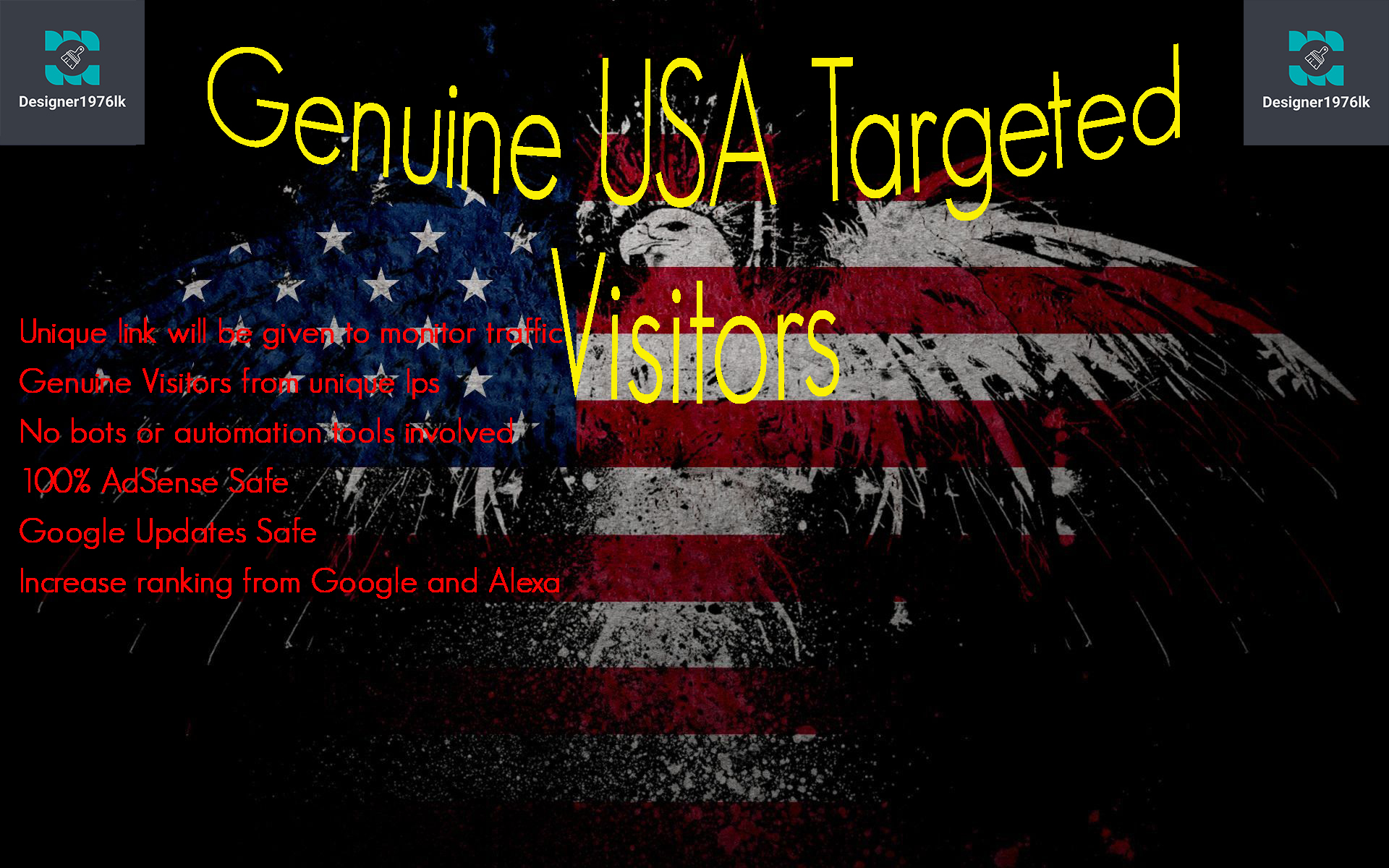 I will drive USA traffic to your website through four sources