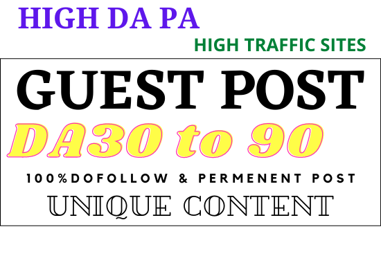 I wii do guest post on high DA websites