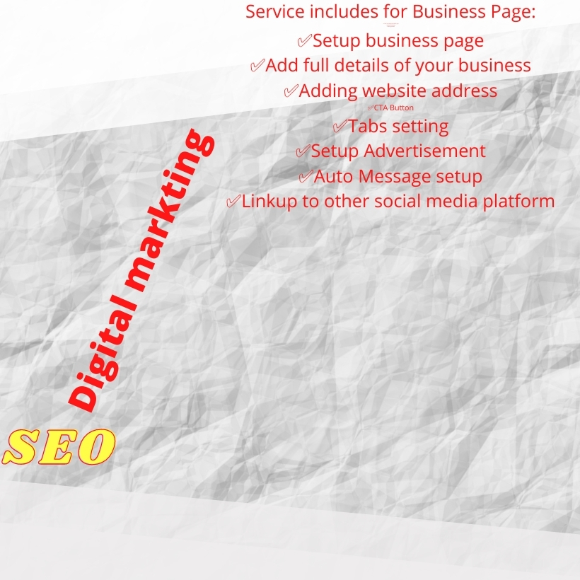 I will create page or setup and optimize your Faceboo...