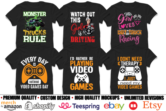 I Will do trendy custom creative graphic t shirt design in 24 hrs