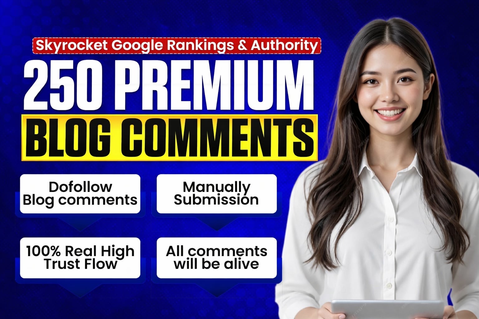250 UNIQUE HIGH QUALITY DOFOLLOW BLOG COMMENT BACKLINKS