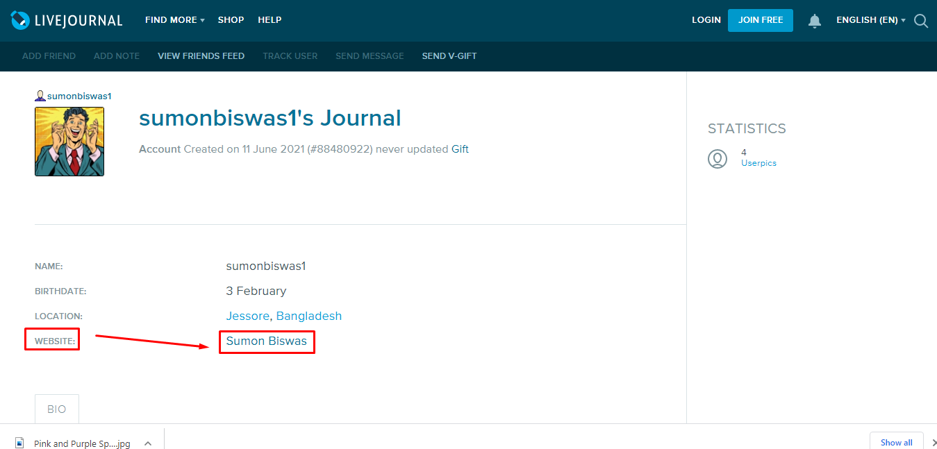 20 profile backlink High permanent backlinks