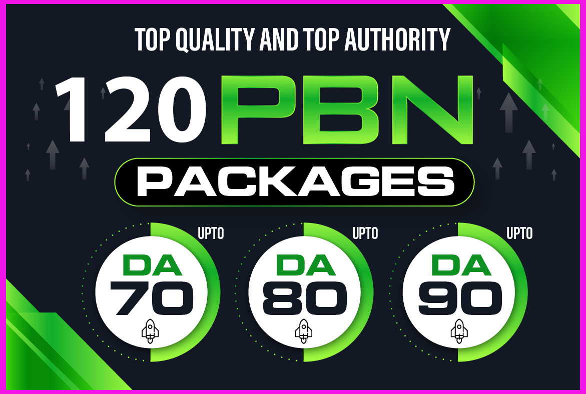 I Will Build 120 Permanent HomePage Do-Follow PBN DA 50+, Rank your Website