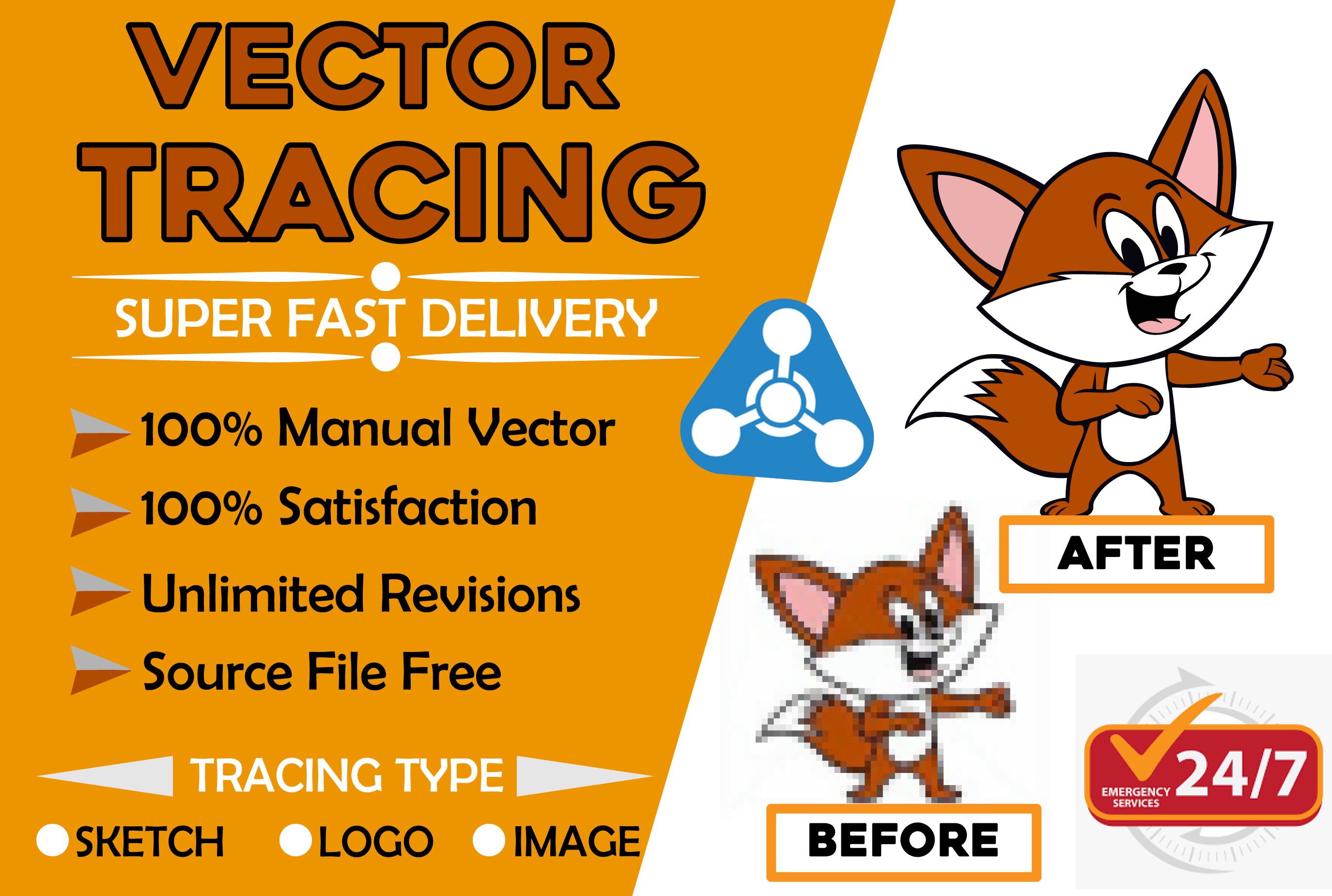 I will do vector tracing, redraw, modify, recreate...