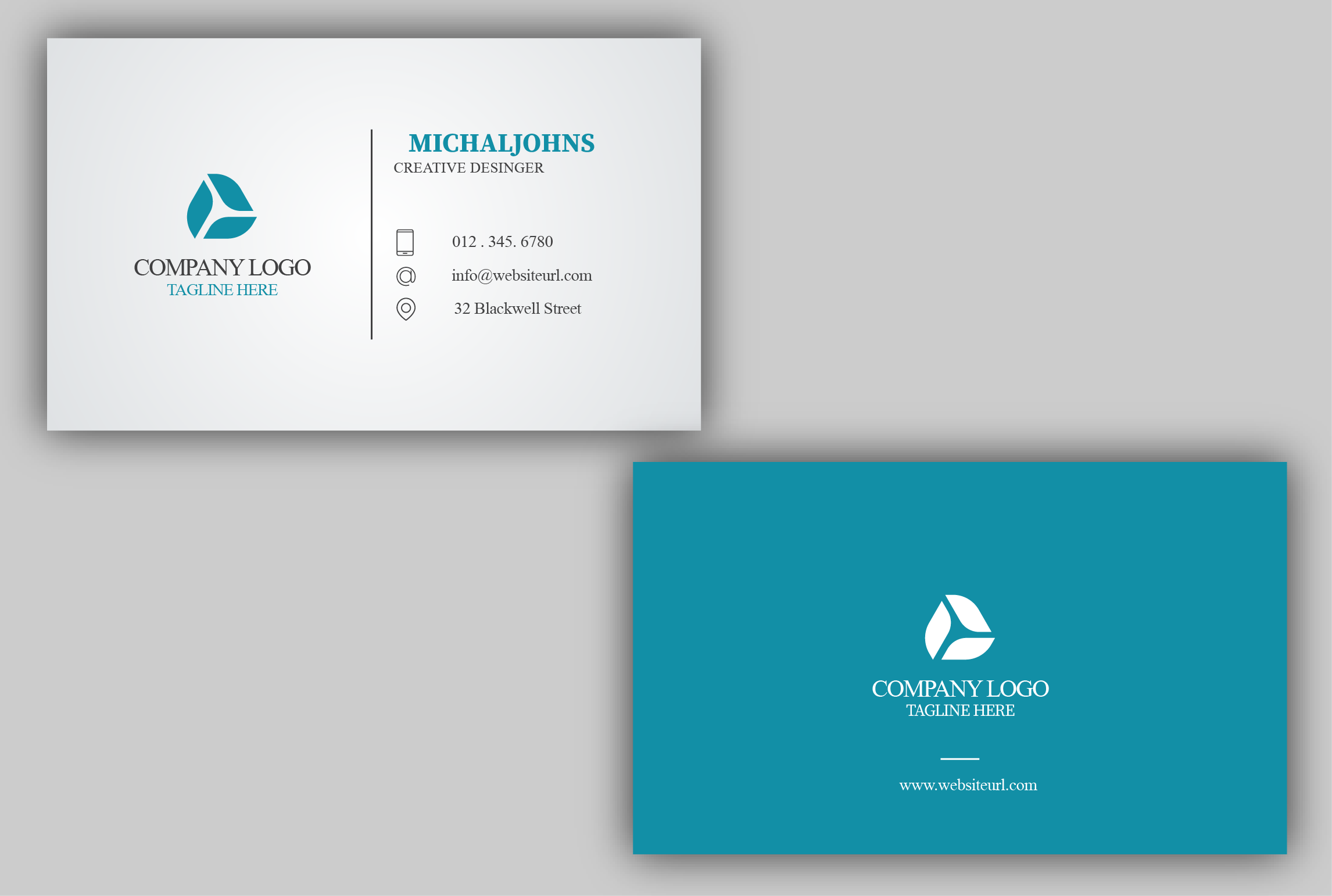 I will design modern business card with mocup