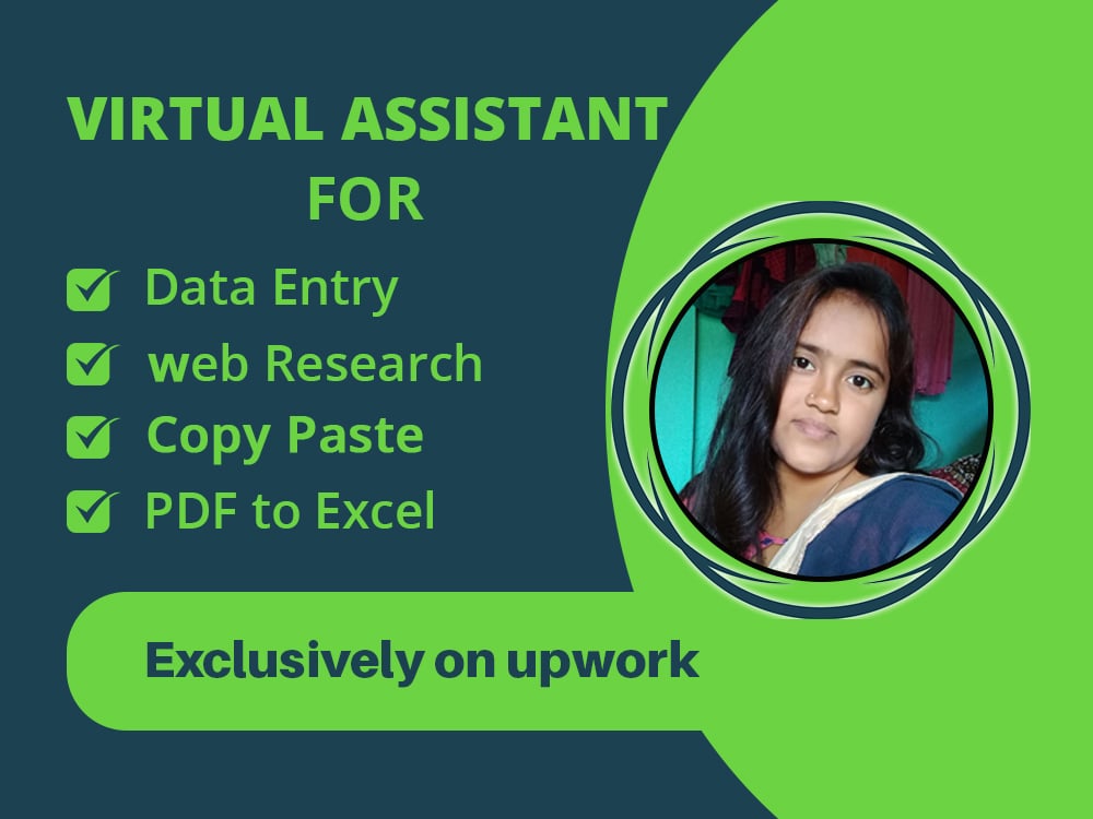 Your virtual assistant for data entry, web research,...