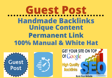 i will write and publish 10 high authority guest posts on high DA dofollow sites