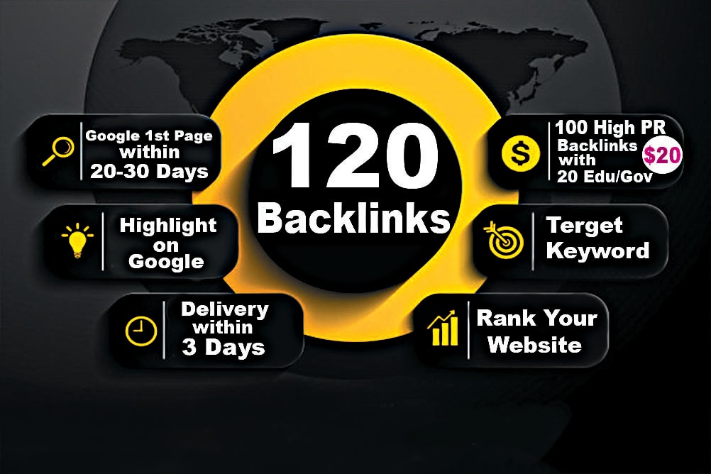 120 USA pr9,edu dofollow seo profile backlinks service, link building