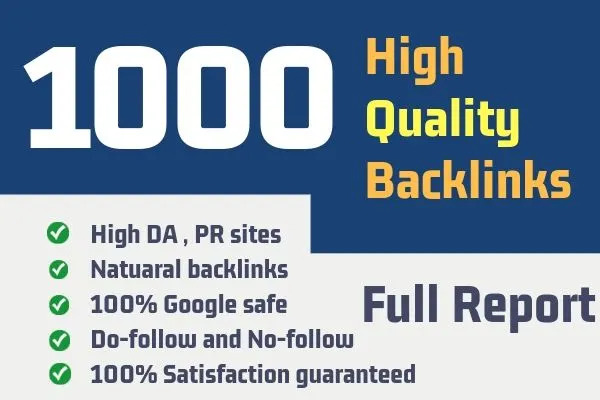 Do 1000 High Authority Dofollow permanent backlinks
