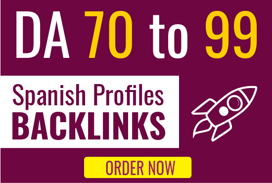 10 Spanish profiles backlinks high domain authority SEO backlinks