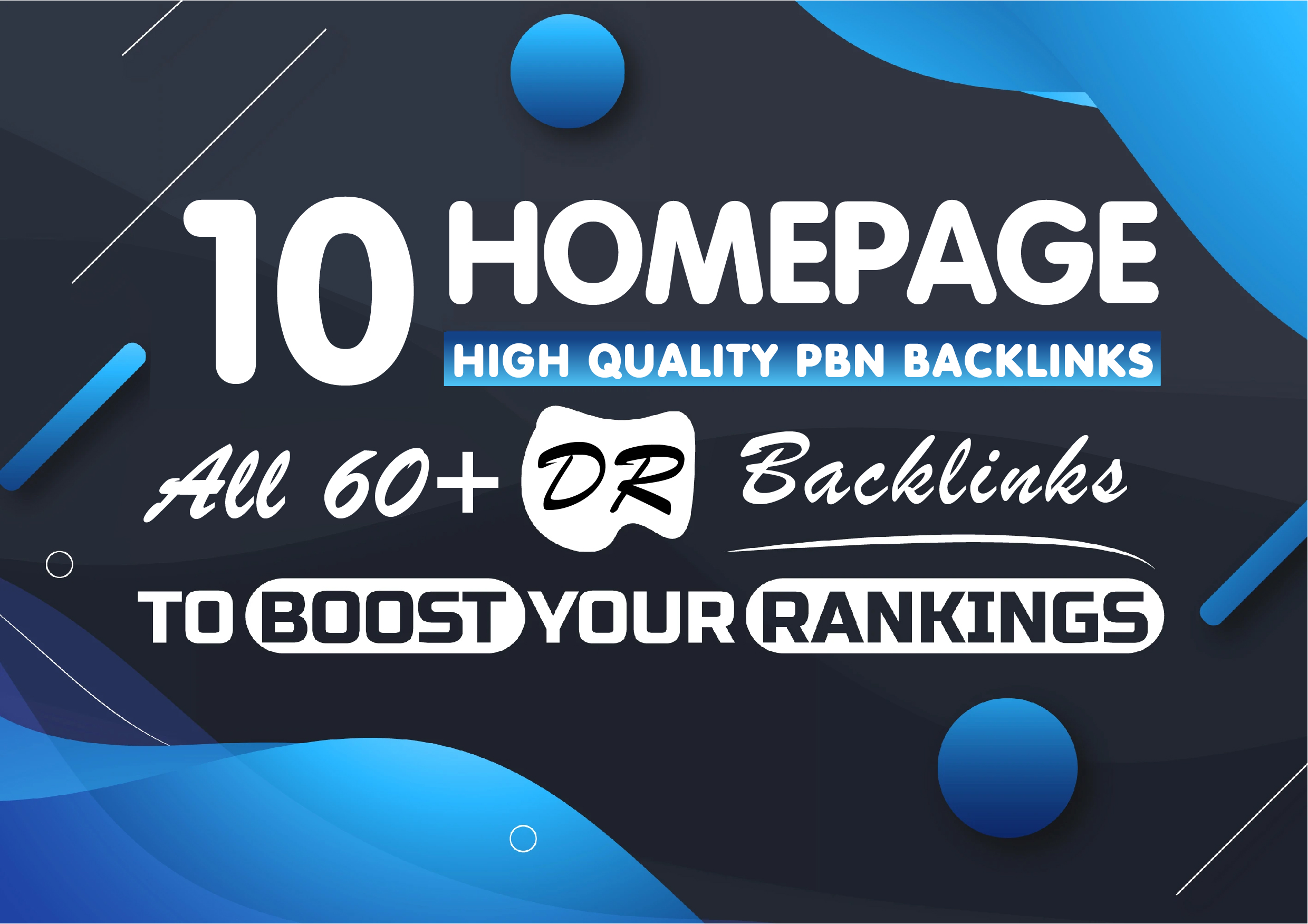 Build 10 PBN DR60To75+ Permanent Homepage PBN Backlink 