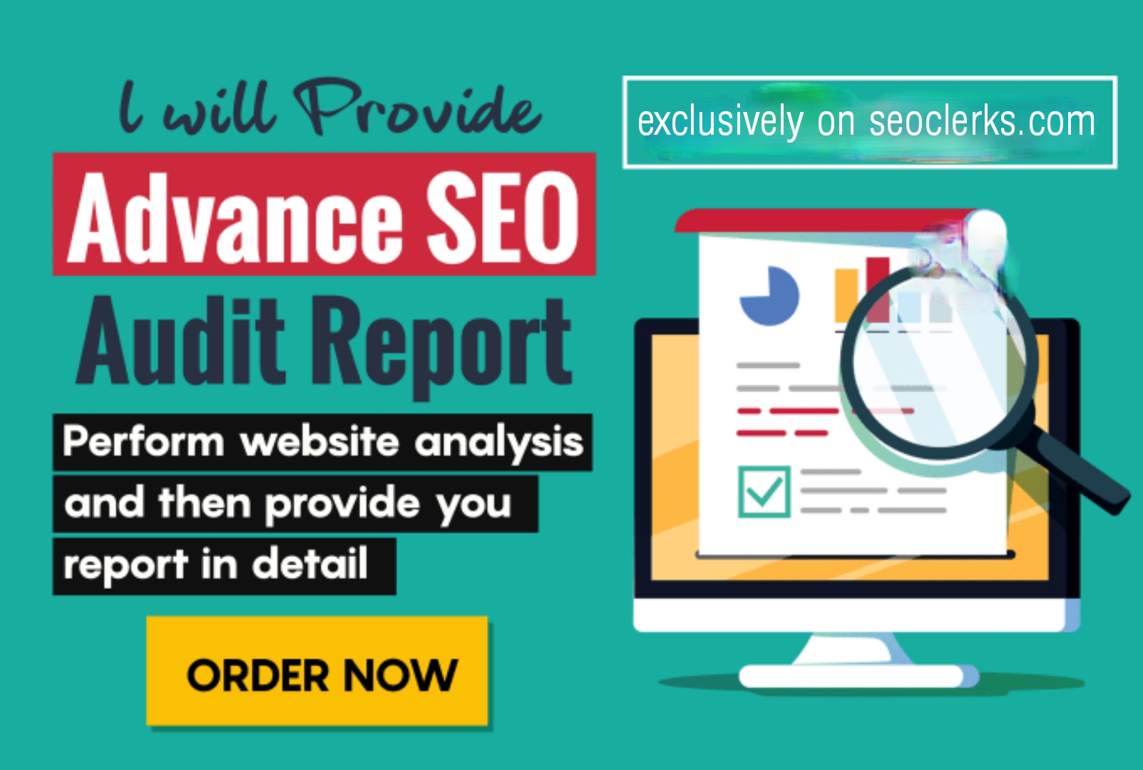 I will provide you complete seo audit report for your website