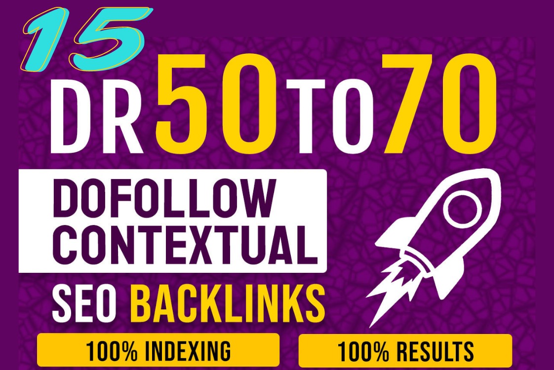 I will provide 15 DR 50 plus PBN dofollow backlinks for off page seo