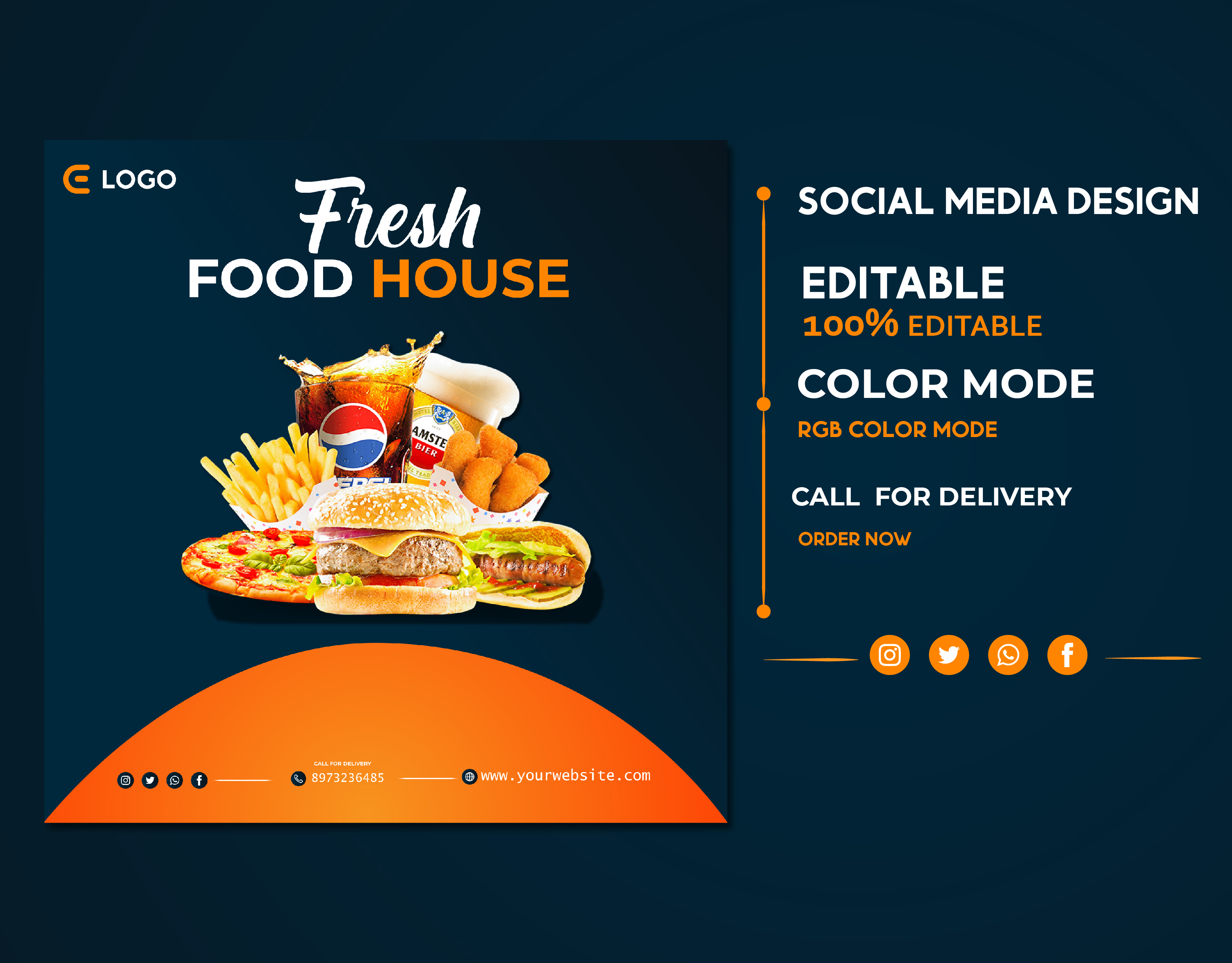I will design attractive social media posts design for your business