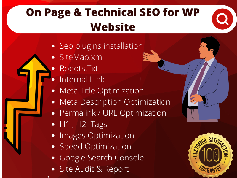 I will do On-Page SEO optimization for your website ranking on google search results 