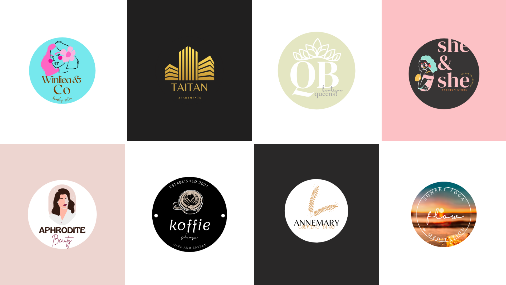 I will do 2 modern minimalist logo design