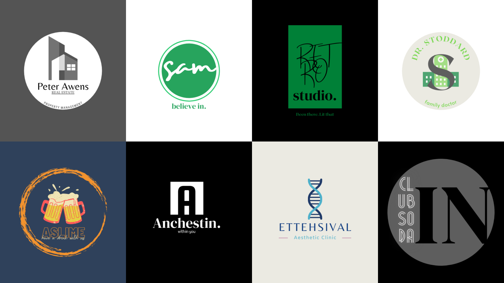 I will do 2 modern minimalist logo design