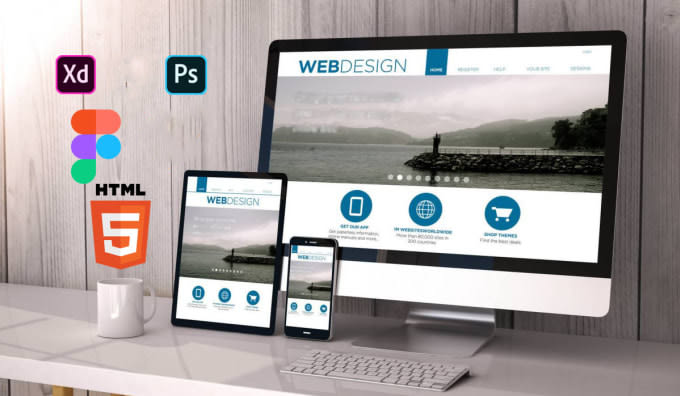 I will convert psd, xd, figma to html responsive website