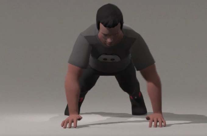 3d Animation exercise Service Gym