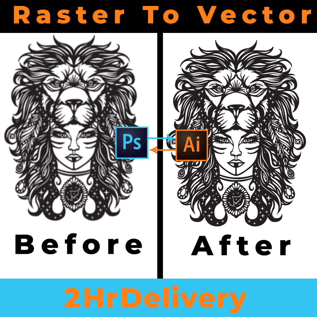 Raster to Vector Within 10 hrs