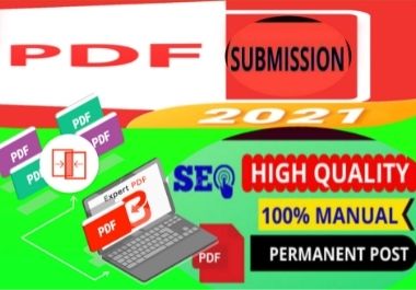 100 PDF Submission high authority Low Spam Score Website Permanent high da Dofollow Backlinks 