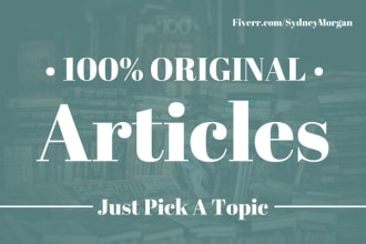 1000 words SEO Article writing service for blog and website for $8