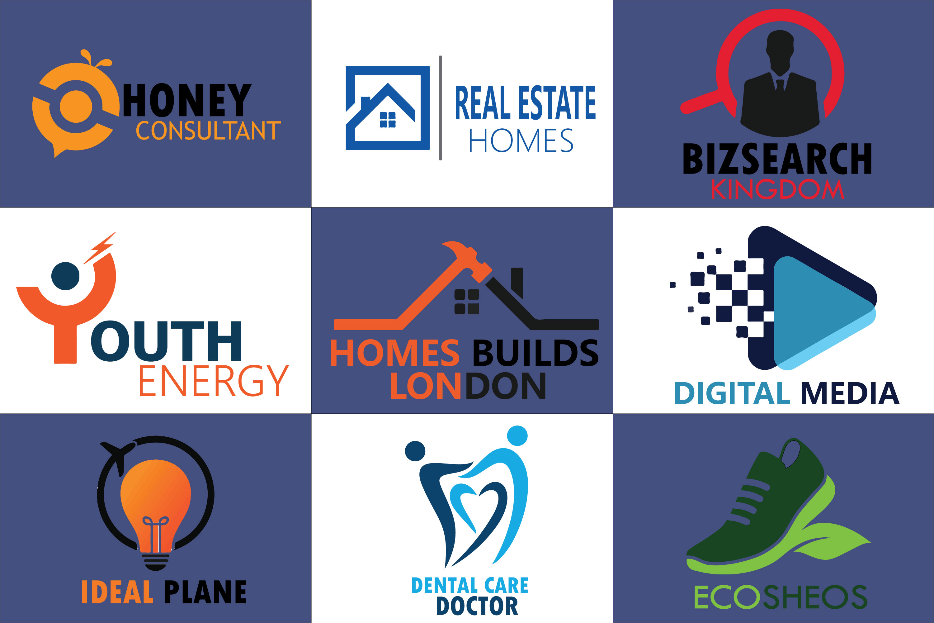 I will design creative minimalist business logo