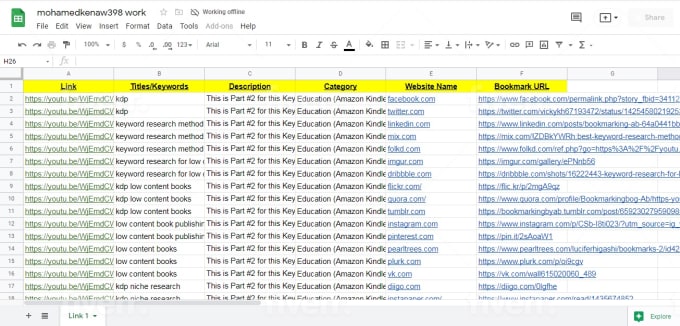 I will do high quality social bookmarks SEO backlinks for google ranking
