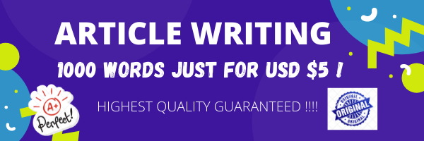 1000 words article within 24 hrs