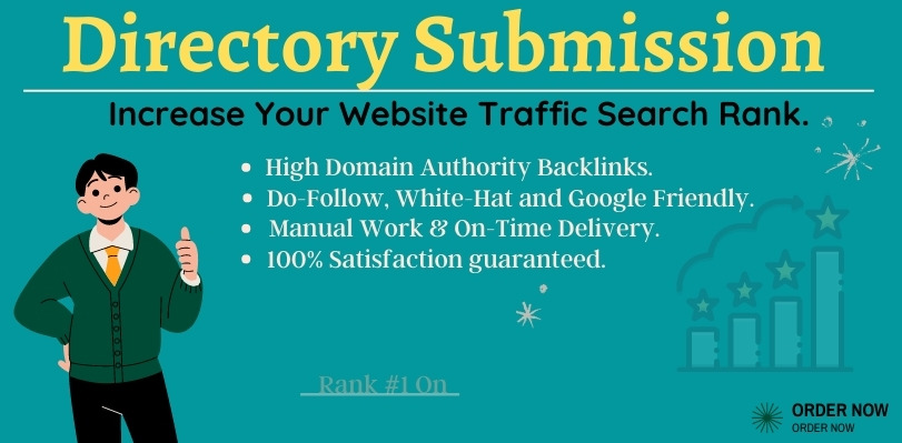  I Will Manually do 100 Do-Follow Directory Submission High Authority Backlinks to Rank up Website