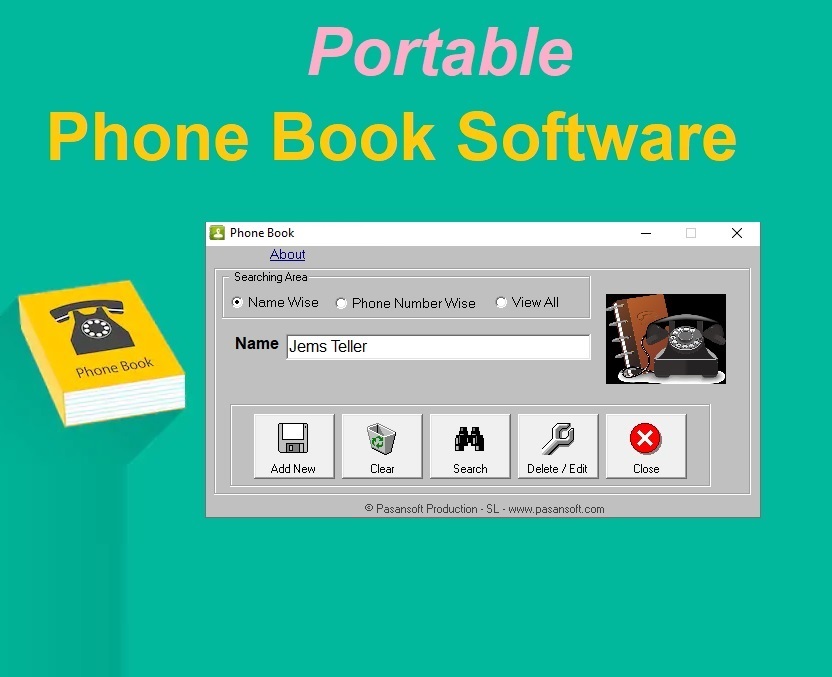Phone Book Portable Software for Save your Contacts