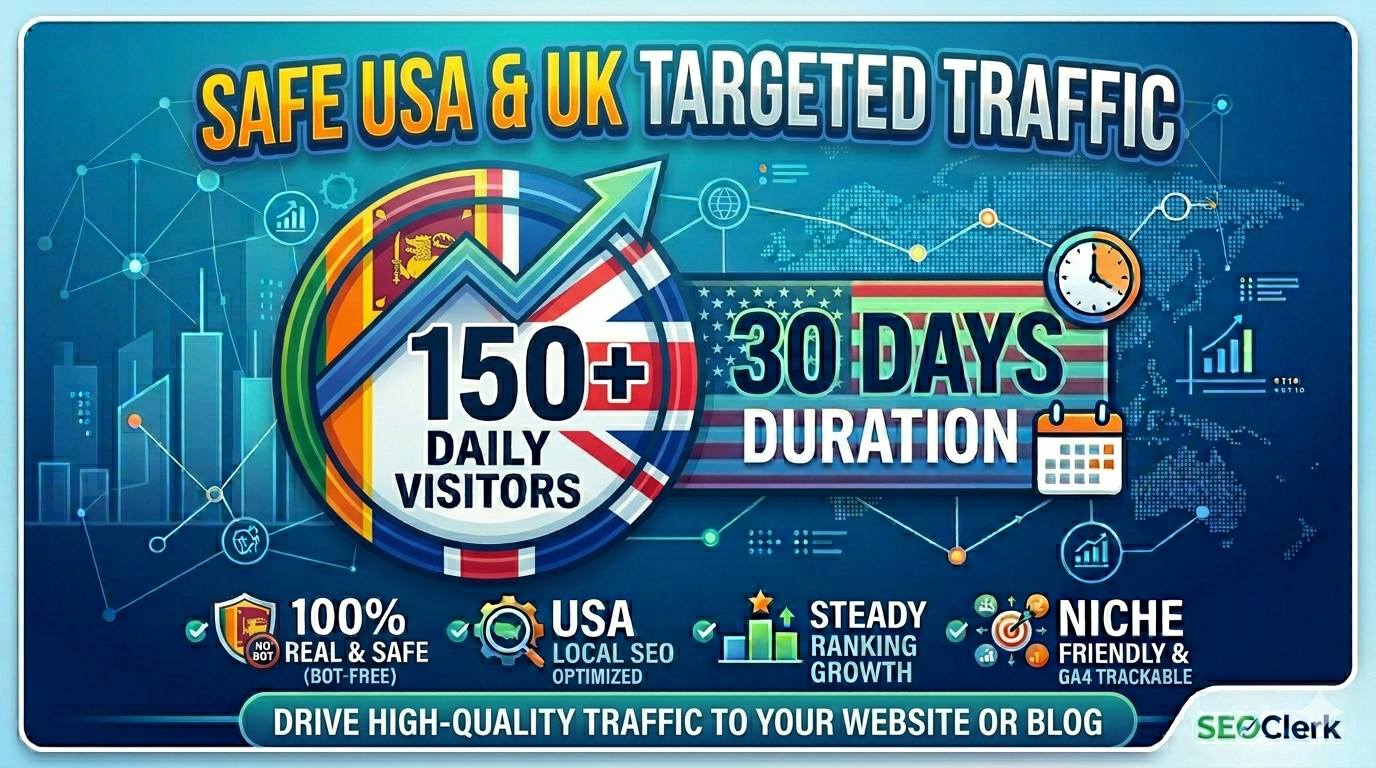 I will Drive 150+ Real USA Daily Web Traffic for 30 Days | AdSense Safe