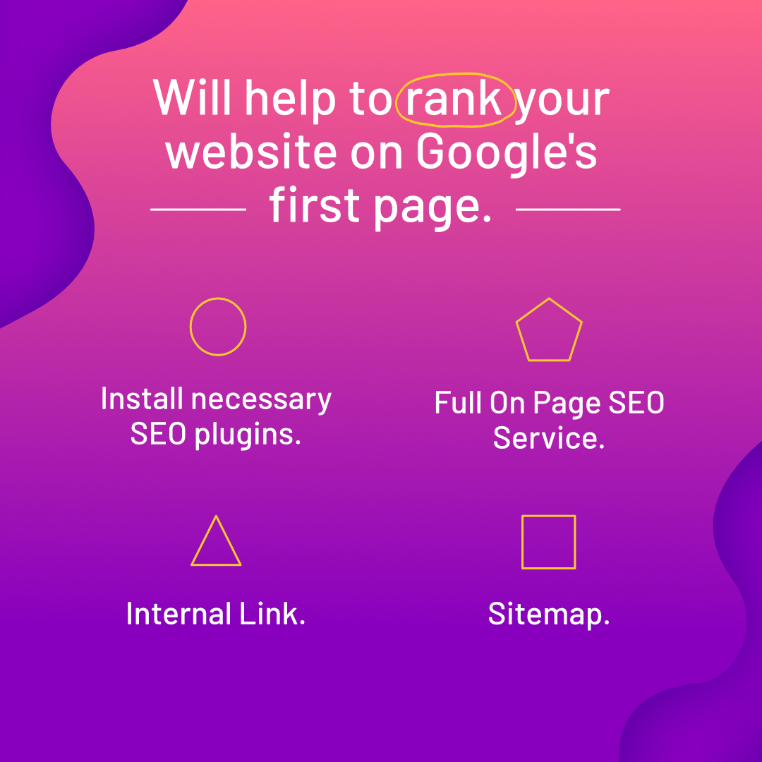Will help to rank your website on Google's First Page