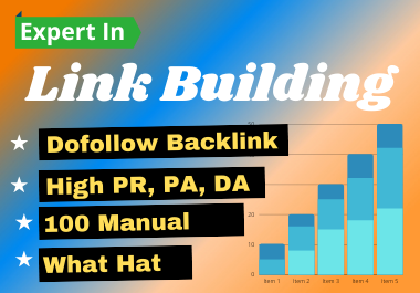 I will do 50 link building in high pa, da sits, dofollow backlink