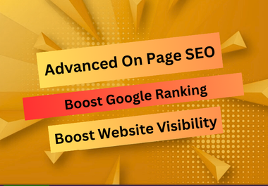 I Will Perform Advanced On Page SEO Audit and Optimization