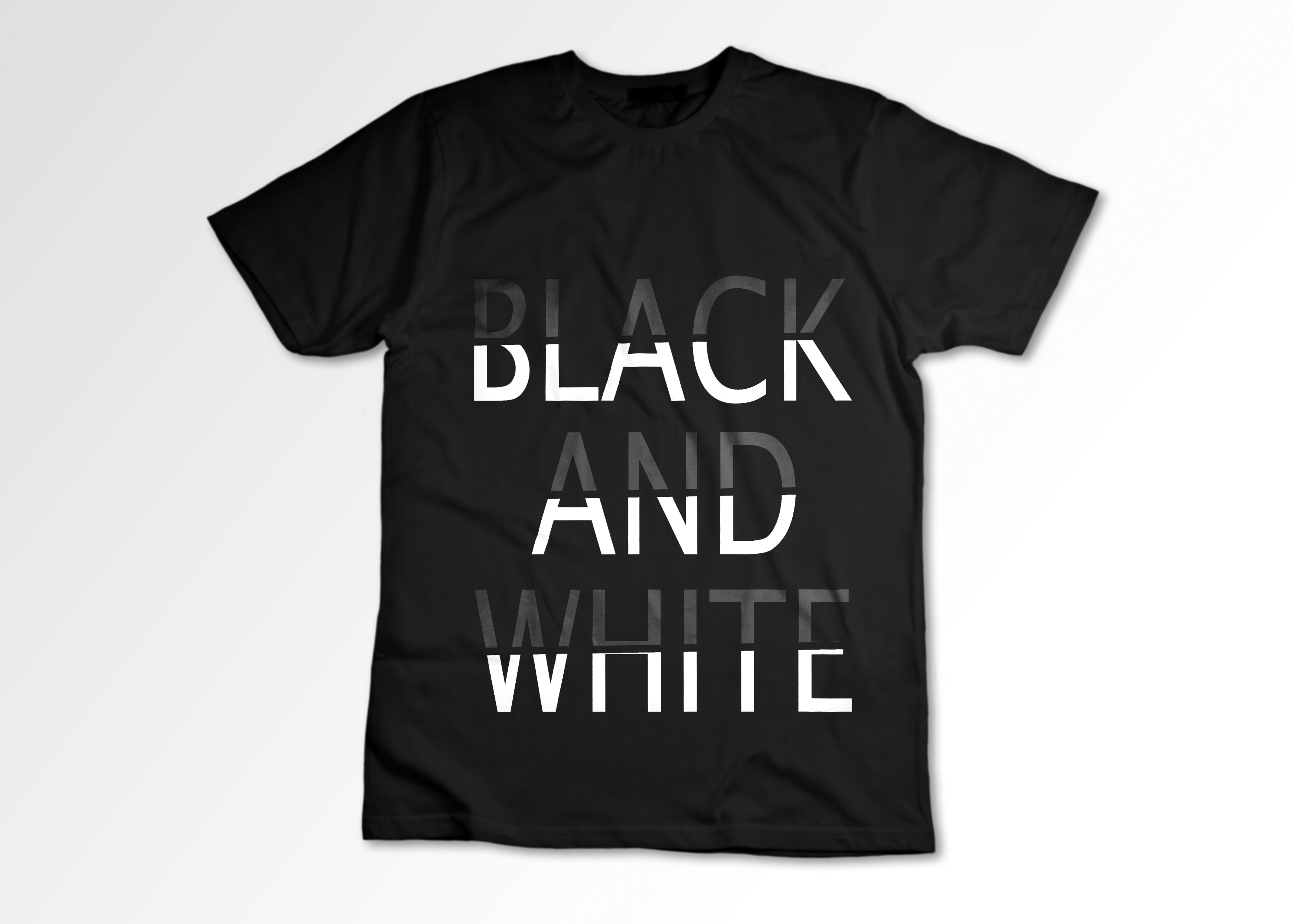 Create a unique typography T shirt