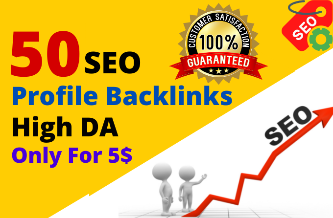 I will build 50 high da and pa high quality profile b...