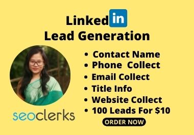I will do Linkedin lead generation and web research