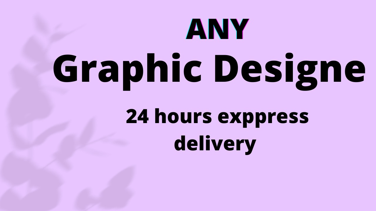  I will do expert graphic design work