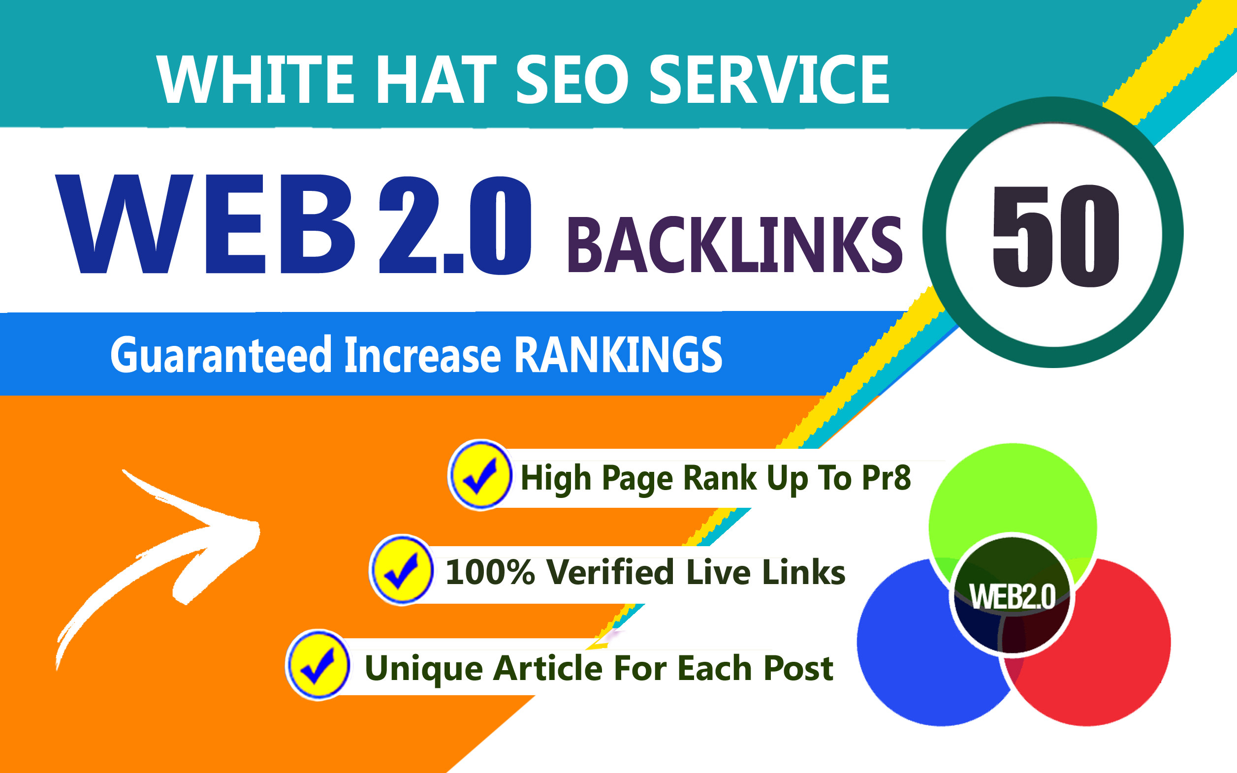 Build 50 High DA we Homepage web2.0 Backlinks