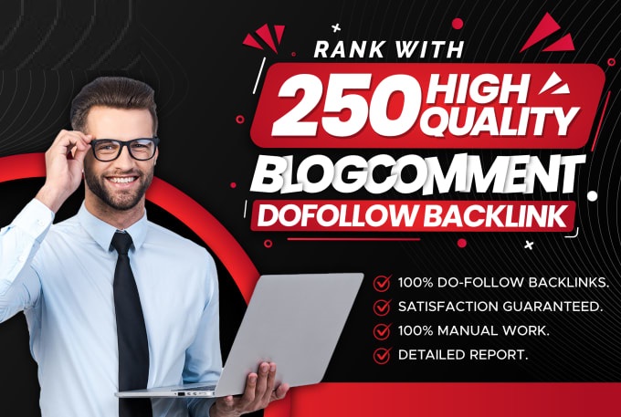 I will provide 250 high quality blog comment SEO backlinks