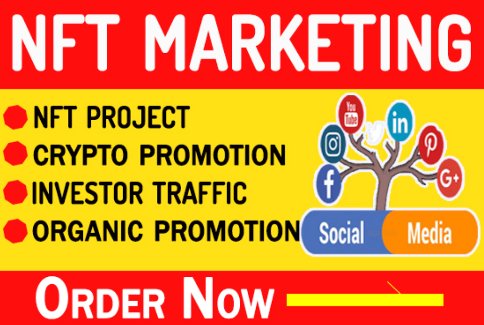 I will advertise website, crypto,organic nft promotion blog and cbd book marketing services