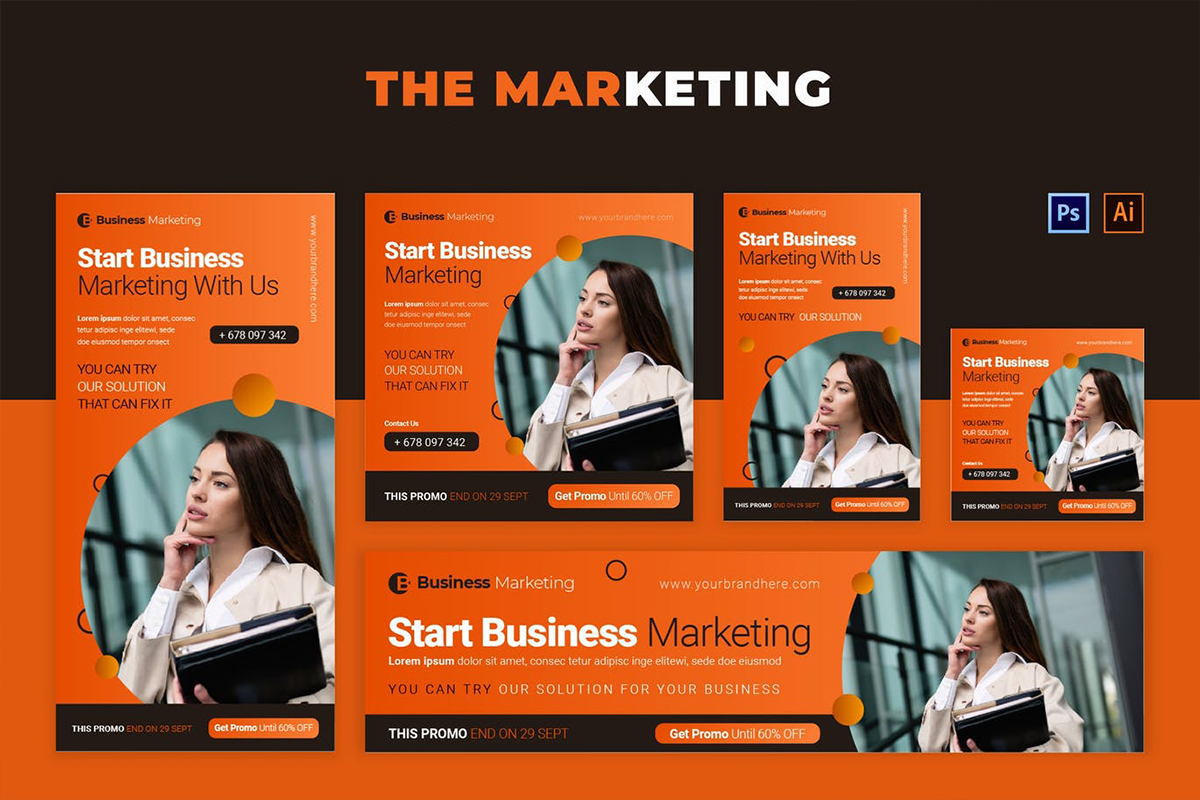 Design professional web banner ads, google banner ads