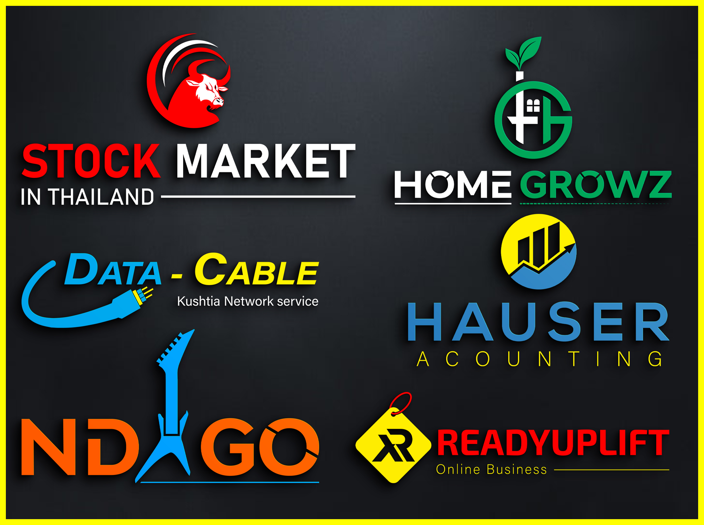 2 Concepts MODERN and EYE-CATCHING Logo Design in 12 Hours