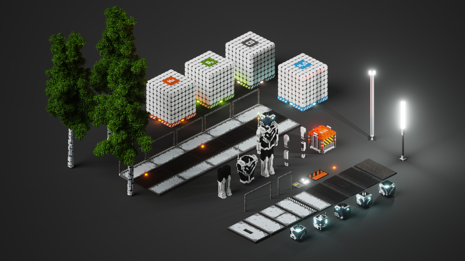 I will model unique 3d voxel art, pixel art, charac...